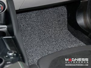 Alfa Romeo Giulia Floor Mats - All Weather - Soft Touch PVC Loop - Front + Rear - Grey/ Black - RWD